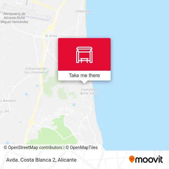 mapa Avda. Costa Blanca 2