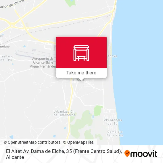 El Altet Av. Dama de Elche, 35 (Frente Centro Salud) map