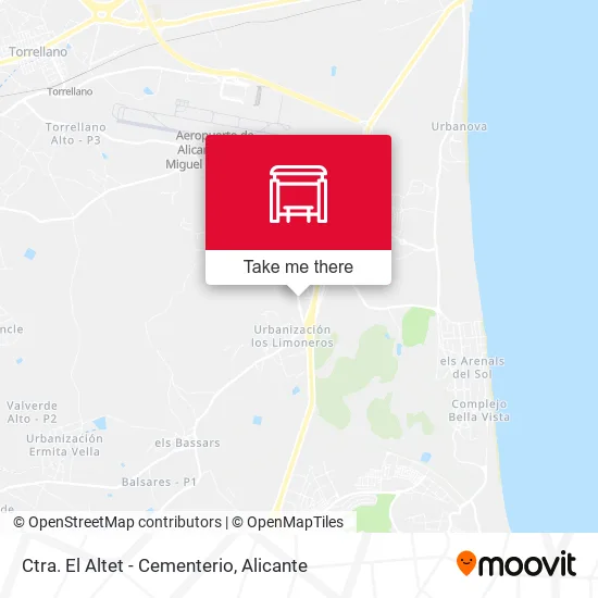 Ctra. El Altet - Cementerio map