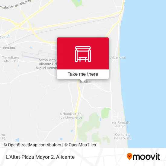 L'Altet-Plaza Mayor 2 map
