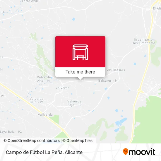 Campo de Fútbol La Peña map