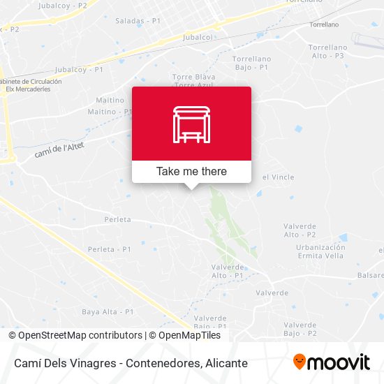 Camí Dels Vinagres - Contenedores map
