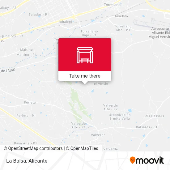 La Balsa map