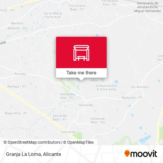 Granja La Loma map