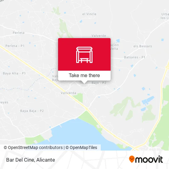 mapa Bar Del Cine