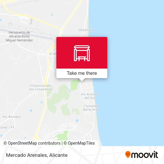 Mercado Arenales map