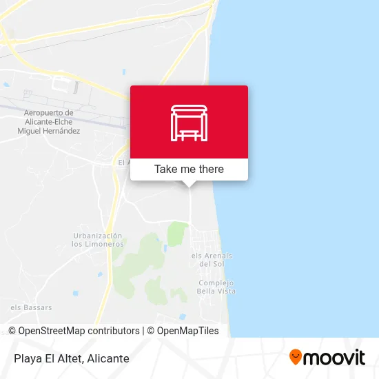 Playa El Altet map