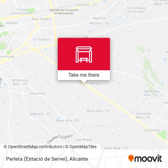 Perleta (Estació de Servei) map