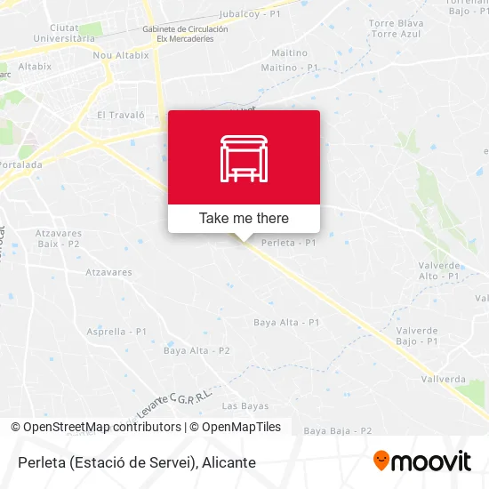 Perleta (Estació de Servei) map