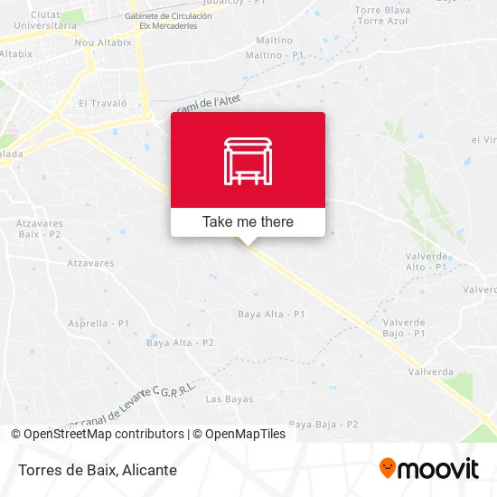 Torres de Baix map
