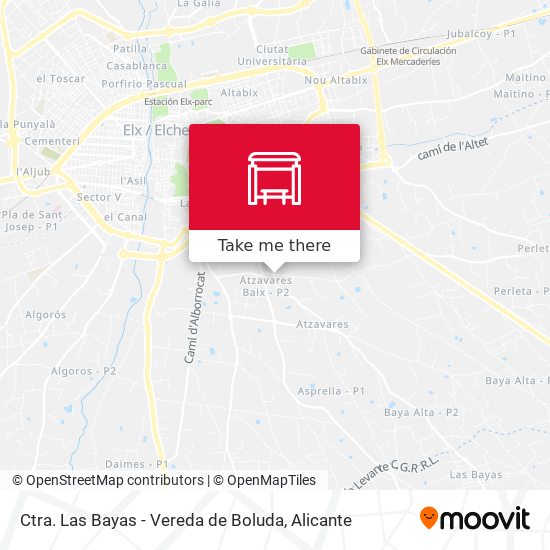 Ctra. Las Bayas - Vereda de Boluda map