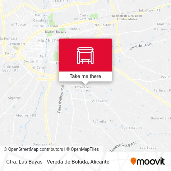 Ctra. Las Bayas - Vereda de Boluda map
