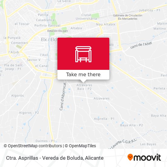 Ctra. Asprillas - Vereda de Boluda map