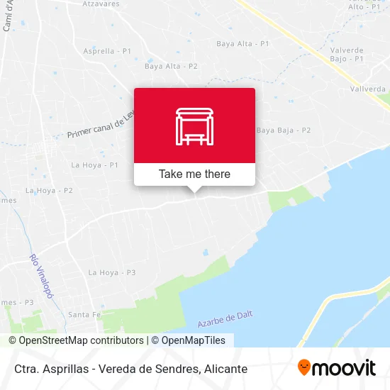 Ctra. Asprillas - Vereda de Sendres map