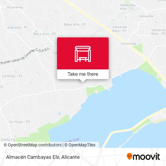 mapa Almacén Cambayas Elx
