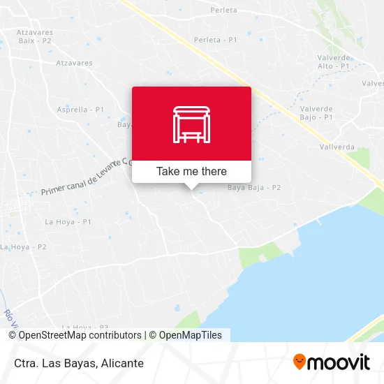 Ctra. Las Bayas map