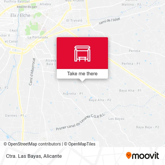 Ctra. Las Bayas map