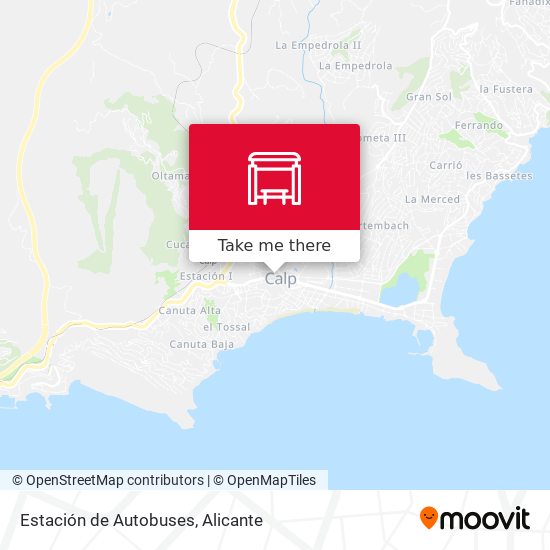 Estación de Autobuses map