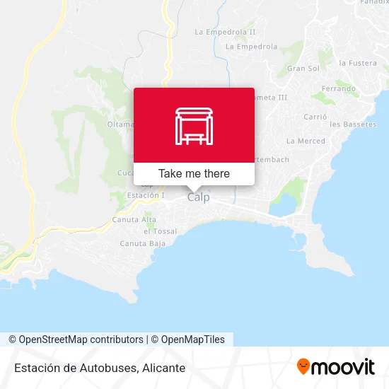 Estación de Autobuses map