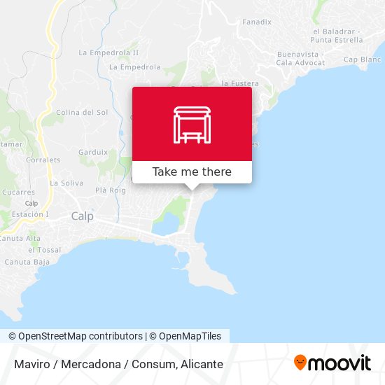 Maviro / Mercadona / Consum map