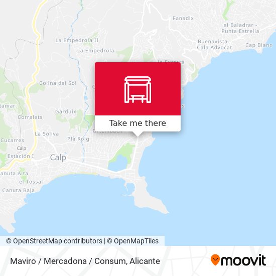 Maviro / Mercadona / Consum map