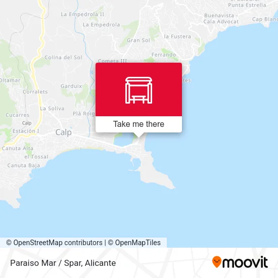 Paraiso Mar / Spar map
