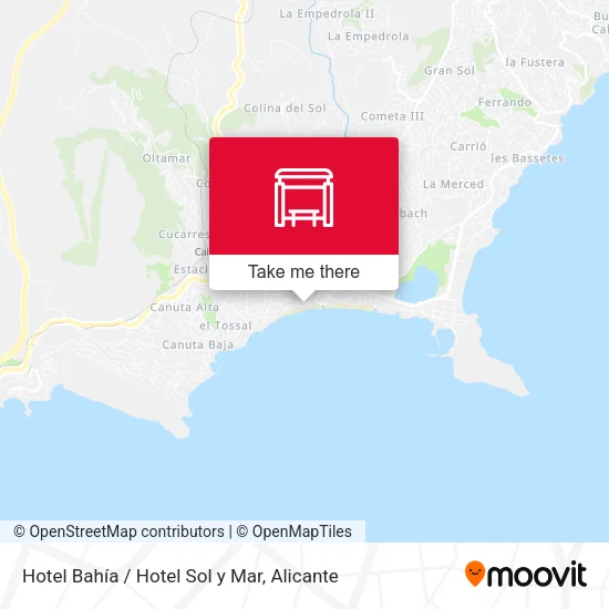 Hotel Bahía / Hotel Sol y Mar map