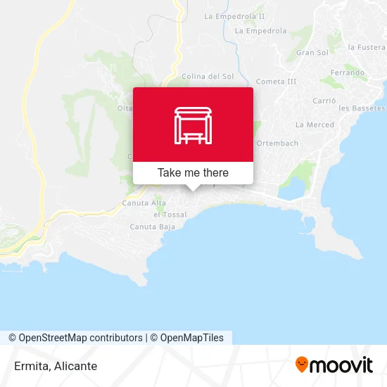 mapa Ermita