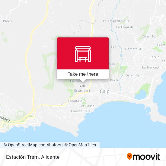 Estación Tram map