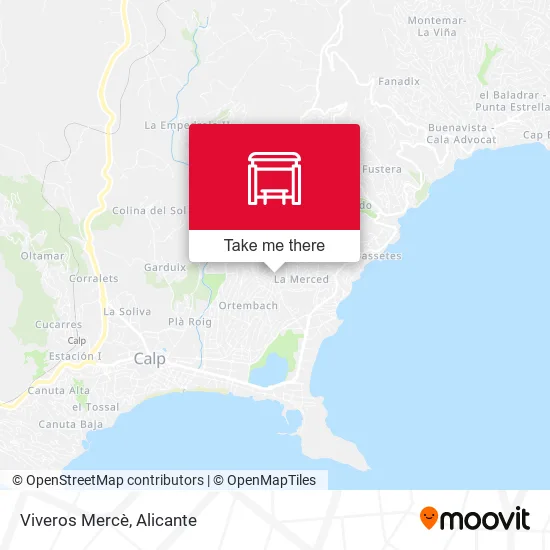 Viveros Mercè map