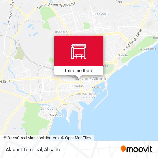 Alacant Terminal map