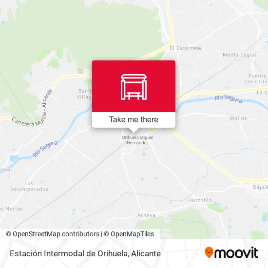Estación Intermodal de Orihuela map