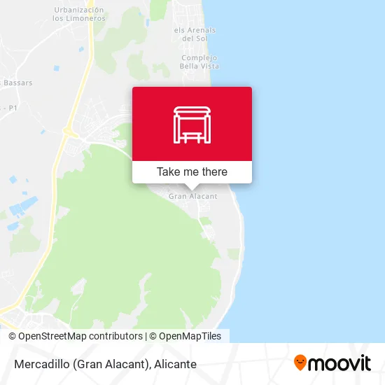 Mercadillo (Gran Alacant) map