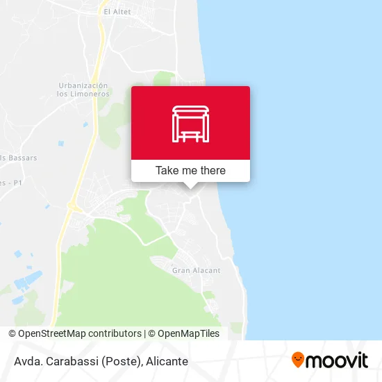 Avda. Carabassi (Poste) map