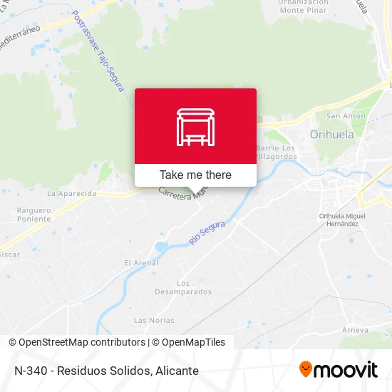 N-340 - Residuos Solidos map