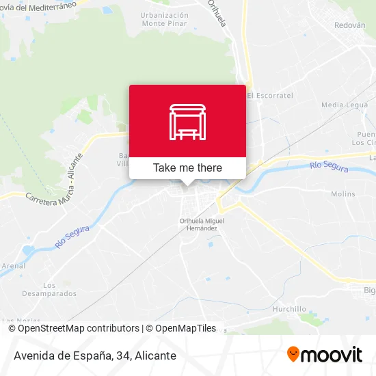 mapa Avenida de España, 34