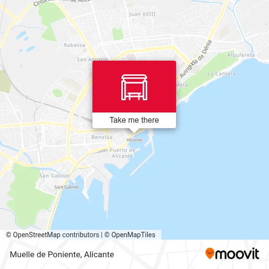 Muelle de Poniente map