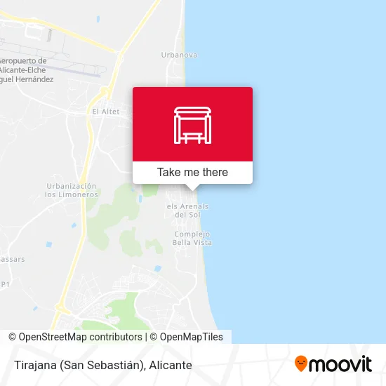Tirajana (San Sebastián) map