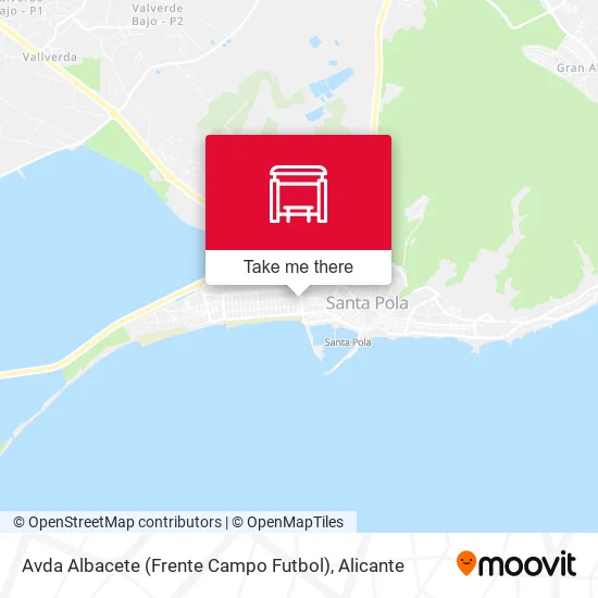 Avda Albacete (Frente Campo Futbol) map