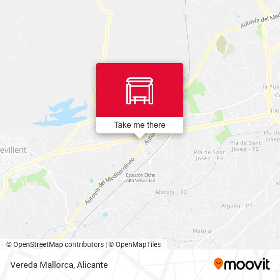 Vereda Mallorca map