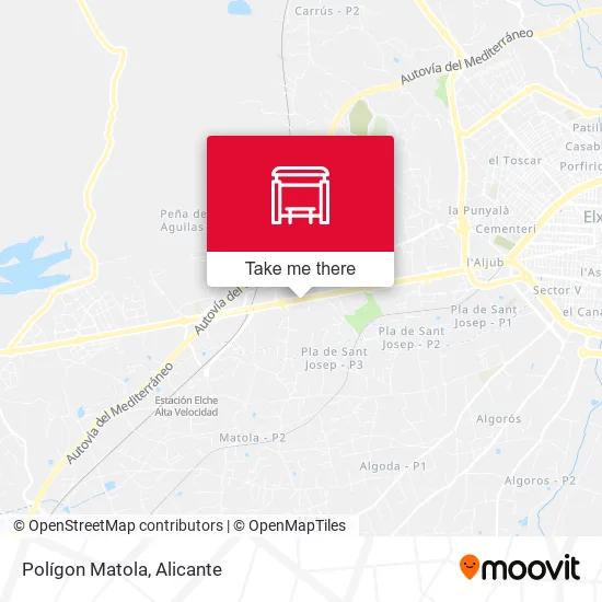 Polígon Matola map