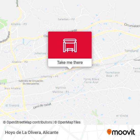 Hoyo de La Olivera map