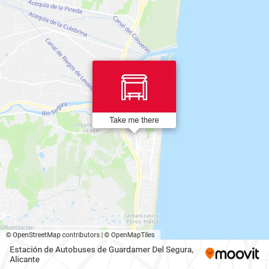 Estación de Autobuses de Guardamer Del Segura map