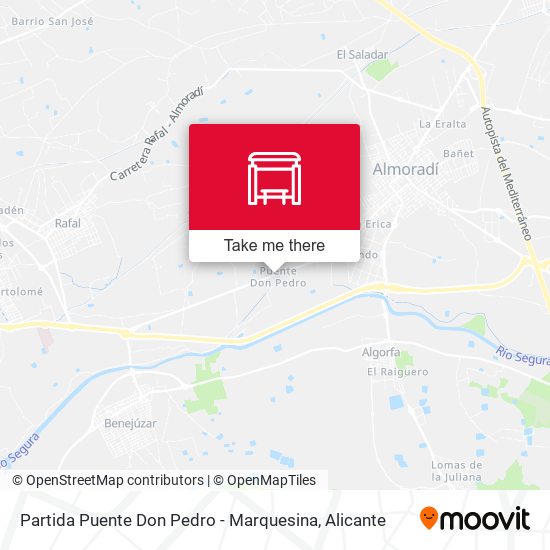 Partida Puente Don Pedro - Marquesina map