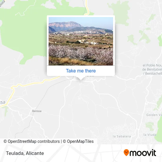Teulada map