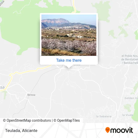 Teulada map