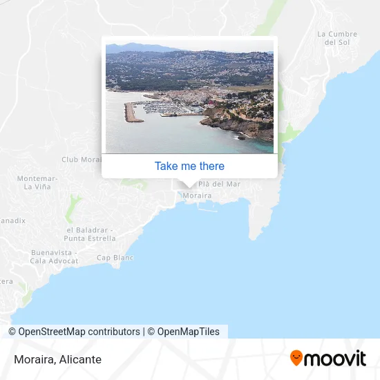 Moraira map