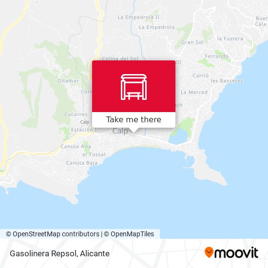 mapa Gasolinera Repsol