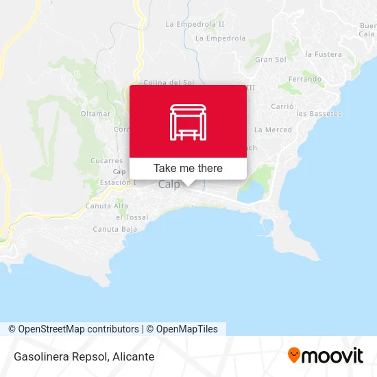 Gasolinera Repsol map