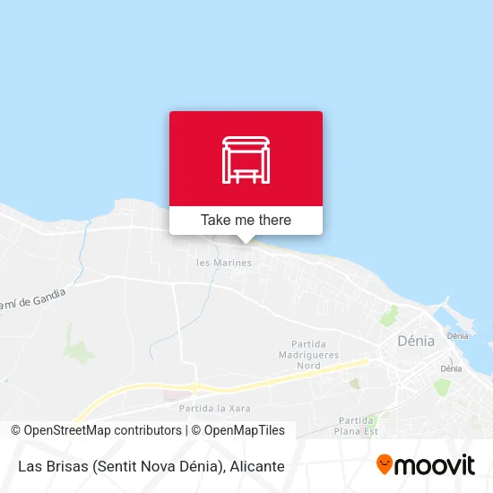 Las Brisas (Sentit Nova Dénia) map